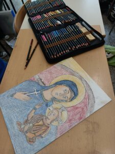 disegno della Madonna